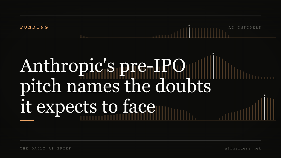 Anthropic's pre-IPO pitch names the doubts it expects to face, featured image for AI Insiders