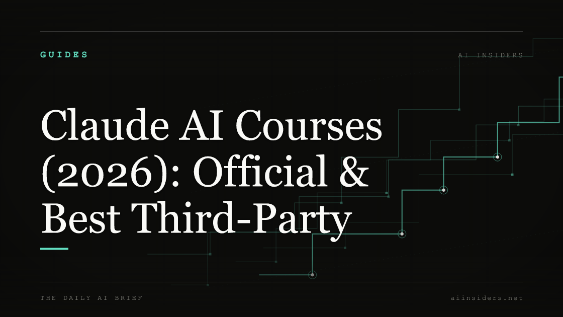 Claude AI Courses (2026): Official & Best Third-Party — featured image for AI Insiders