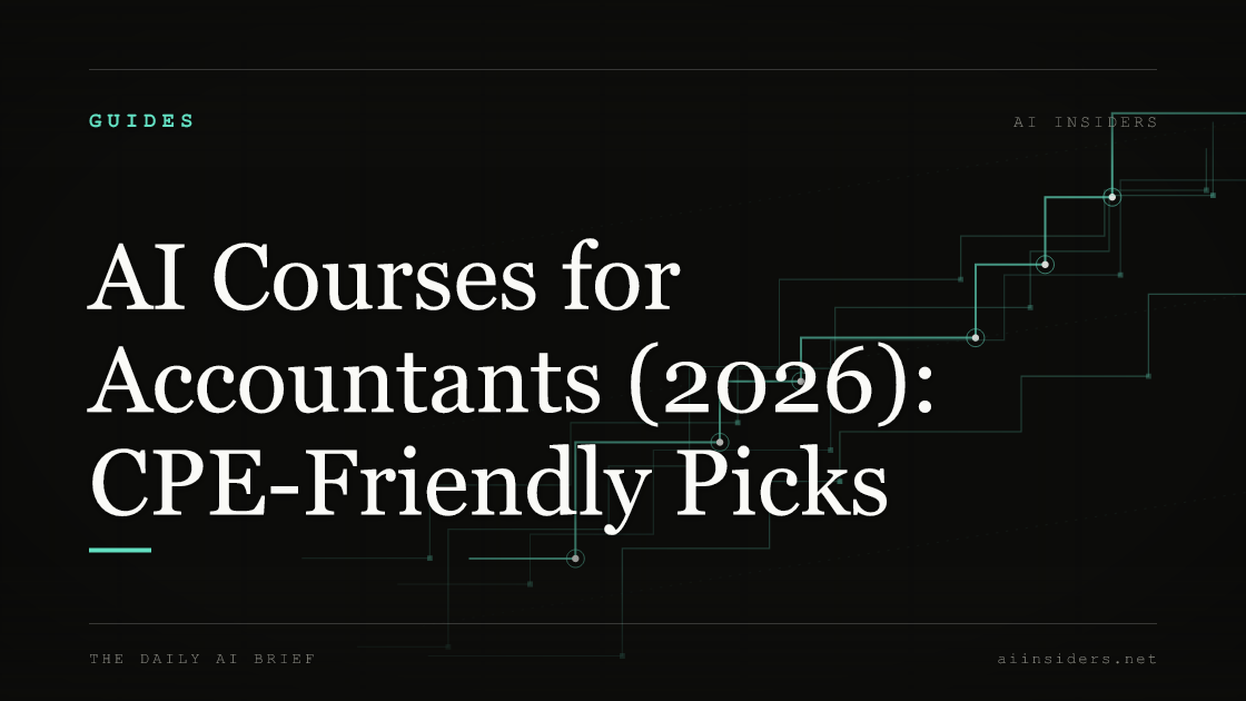 AI Courses for Accountants (2026): CPE-Friendly Picks — featured image for AI Insiders