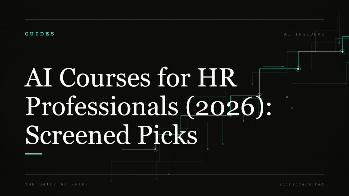 AI Courses for HR Professionals (2026): Screened Picks — featured image for AI Insiders