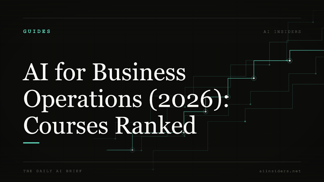 AI for Business Operations (2026): Courses Ranked — featured image for AI Insiders