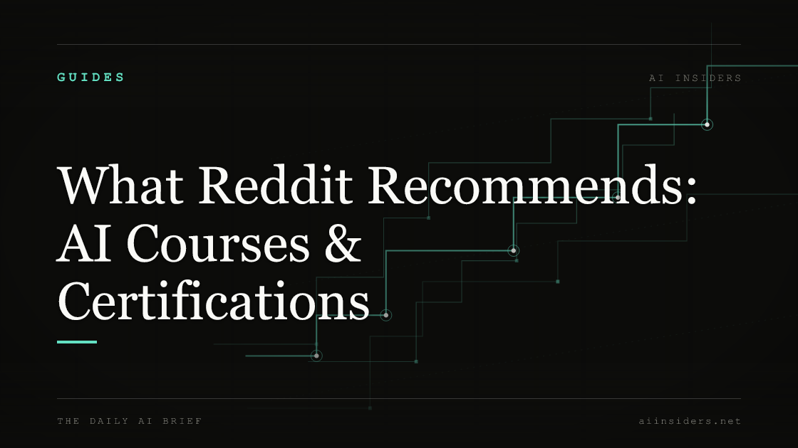 What Reddit Recommends: AI Courses & Certifications — featured image for AI Insiders