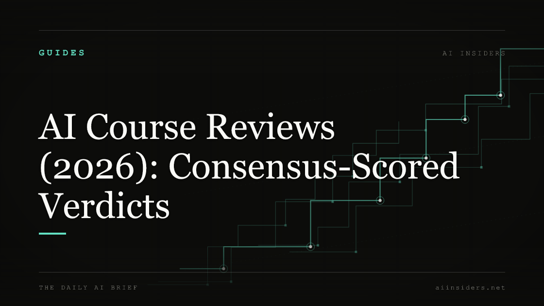 AI Course Reviews (2026): Consensus-Scored Verdicts — featured image for AI Insiders