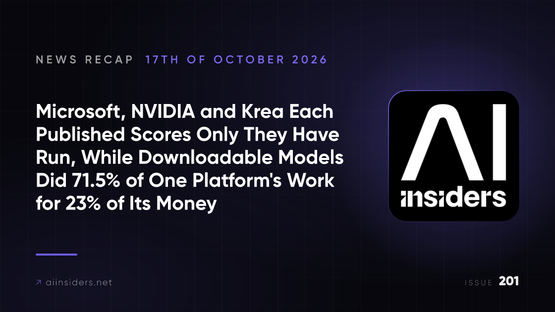 AI Insiders Newsletter cover for the issue dated 17 Oct 2026