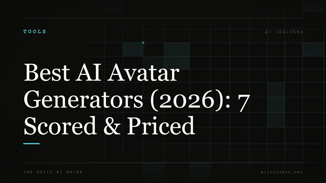 Best AI Avatar Generators (2026): 7 Scored & Priced — featured image for AI Insiders