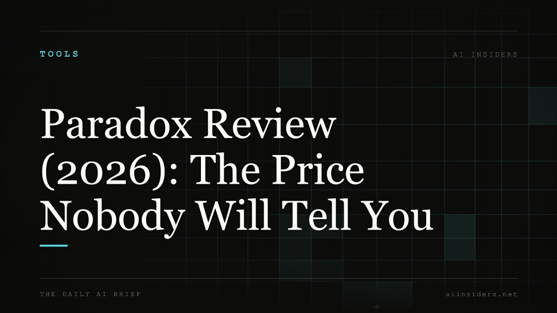 Paradox Review (2026): The Price Nobody Will Tell You — featured image for AI Insiders