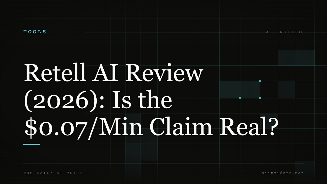 Retell AI Review (2026): Is the $0.07/Min Claim Real? — featured image for AI Insiders